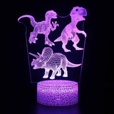 Dinossauro Luz da noite Crianças Led Dino lâmpada  3D - Casa e Decoração - M