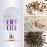 Lâmpada Mata Mosquito e Insetos  Luz Led Ultravioleta - Casa e Decoração