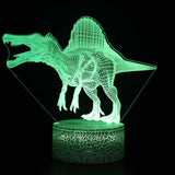 Dinossauro Luz da noite Crianças Led Dino lâmpada  3D - Casa e Decoração - M