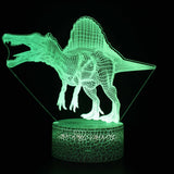 Dinossauro Luz da noite Crianças Led Dino lâmpada  3D - Casa e Decoração - L