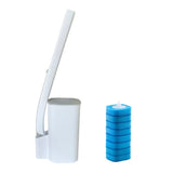 Escova de vaso sanitário descartável limpador com alça longa - Casa e Decoração - Azul/Branco