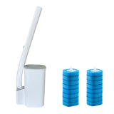 Escova de vaso sanitário descartável limpador com alça longa - Casa e Decoração - Azul